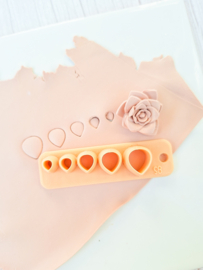 Clay cutter - Flower petal tool - Rose