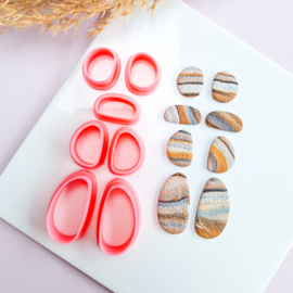 Clay cutter - Pebble set