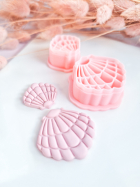 Clay cutter - Zomer schelp, twee cutters