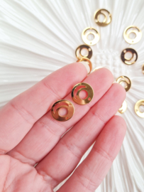 Oorbelstekers - Sun en moon - goud