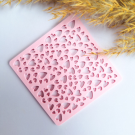 Textuur stencil - hartjes
