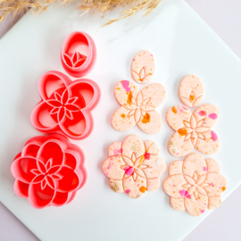 Clay cutter - Boho flower set