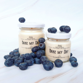 Soja geurkaars - Bake my day, blauwe bessen en vanille muffin