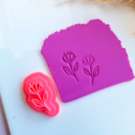Klei stempel - Bloem