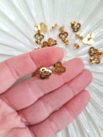 Oorbelstekers - knot - goud