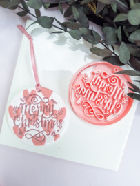 Clay cutter - Christmas bauble - Merry Christmas
