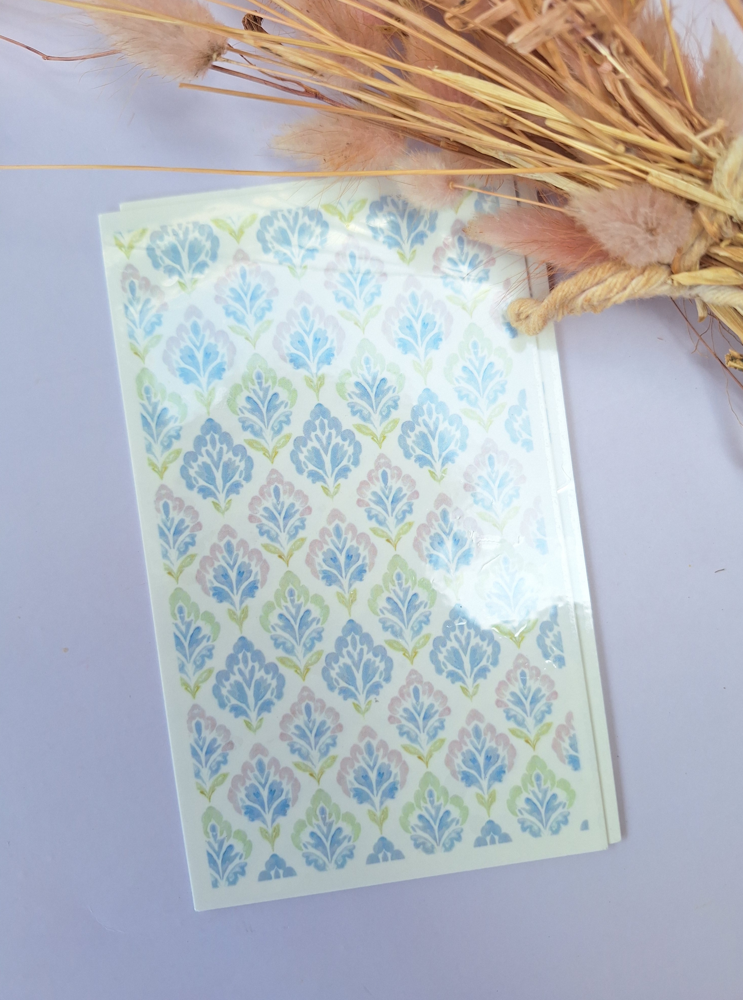 Water transfer print - Soft english bloom