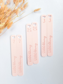 Maatlatjes voor polymeerklei 2, 2,5, 3 of 4mm dik.