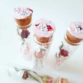 Droogbloemen - Roses and Ruches - buisje S