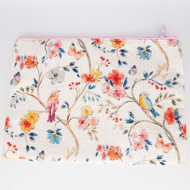 Toilettas Clayre en Eef - Flora beige