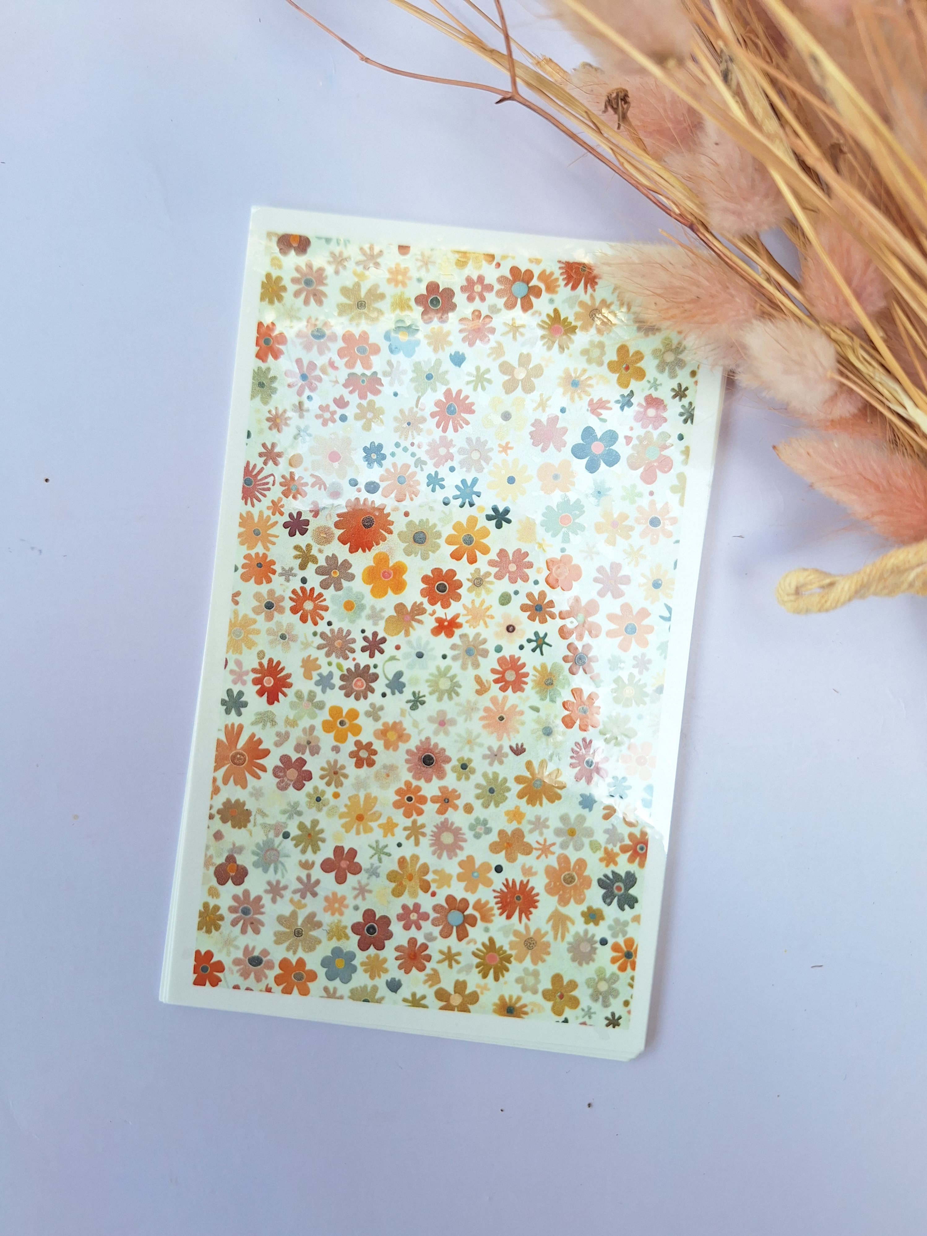 Water transfer print - Hippie flowers