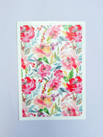 Water transfer print - Watercolour roses