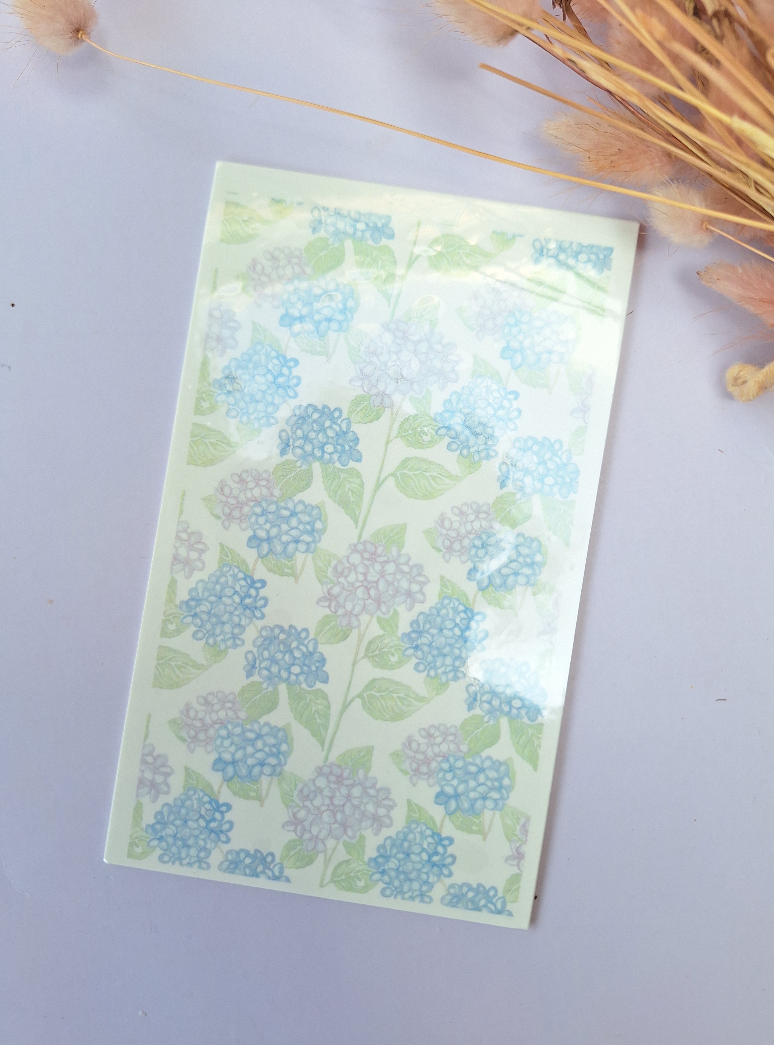 Water transfer print - Hortensia