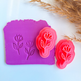 Klei stempel - Bloem