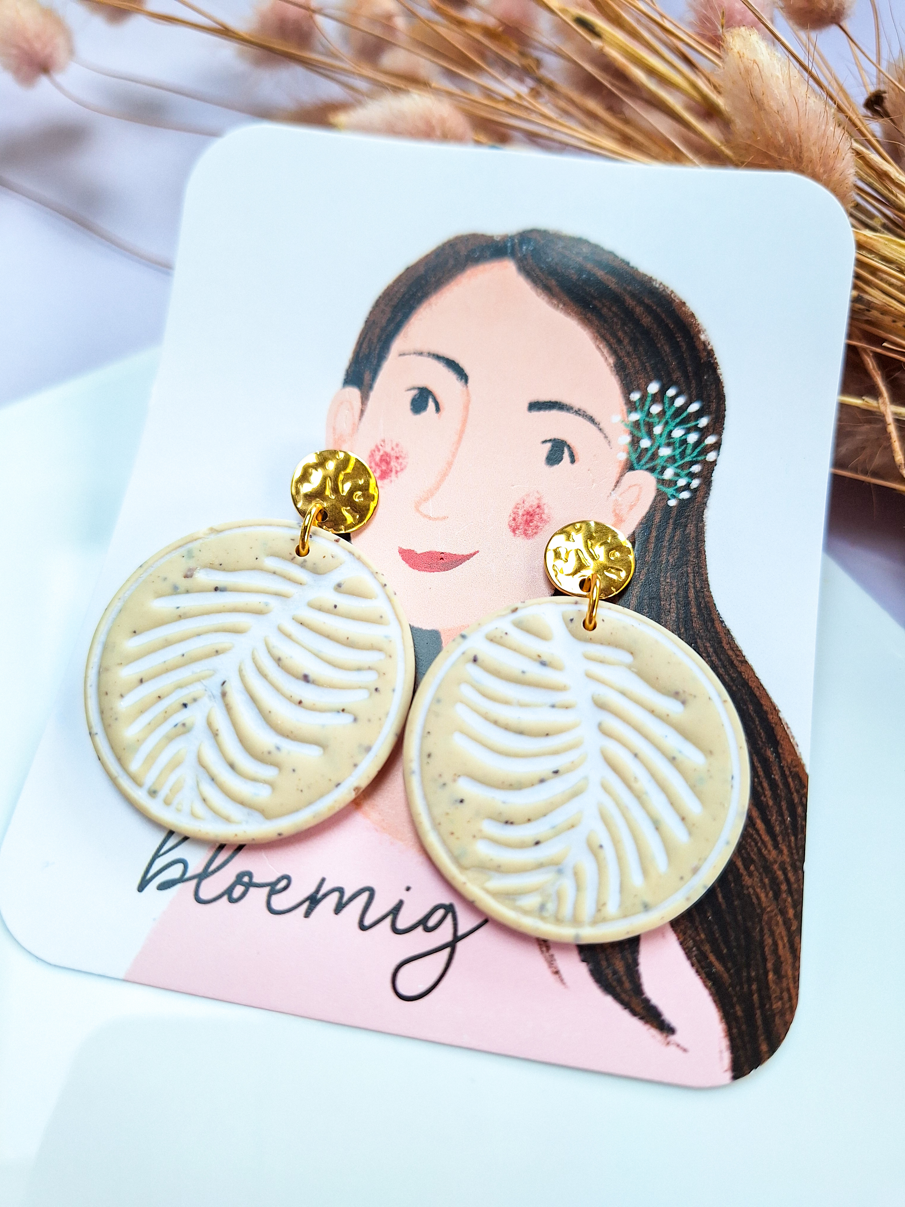 Clay cutter - Leaf imprint gespiegelde set