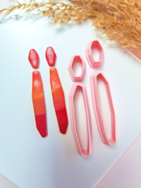 Clay cutter - Facet rock long statement set
