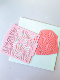 Textuur stencil - Abstract waves