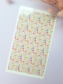 Water transfer print - Butterfly garden
