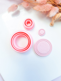 Clay cutter - Geometric round set