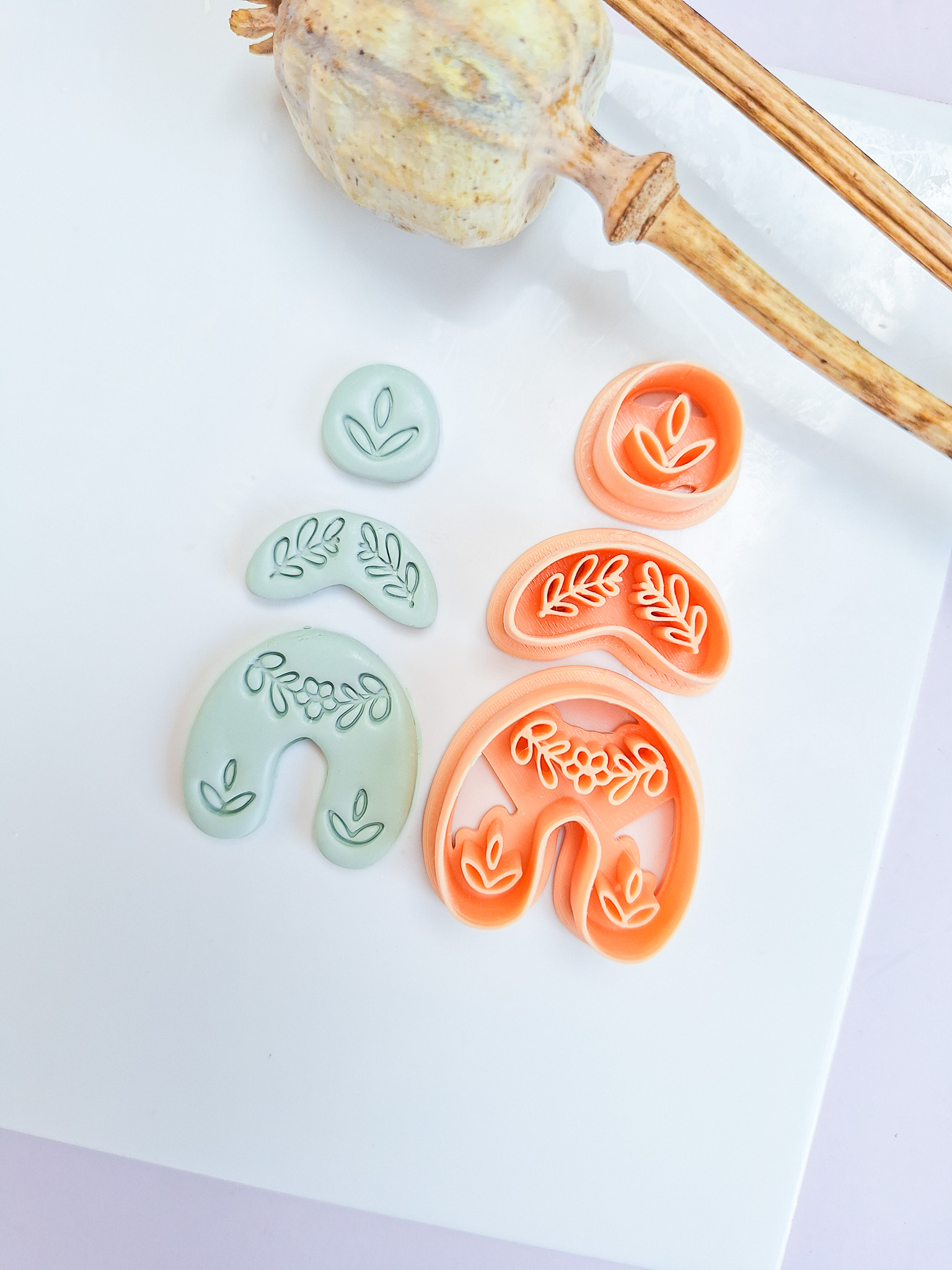 Clay cutter - Delphine set