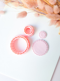Clay cutter - Scalloped circle set