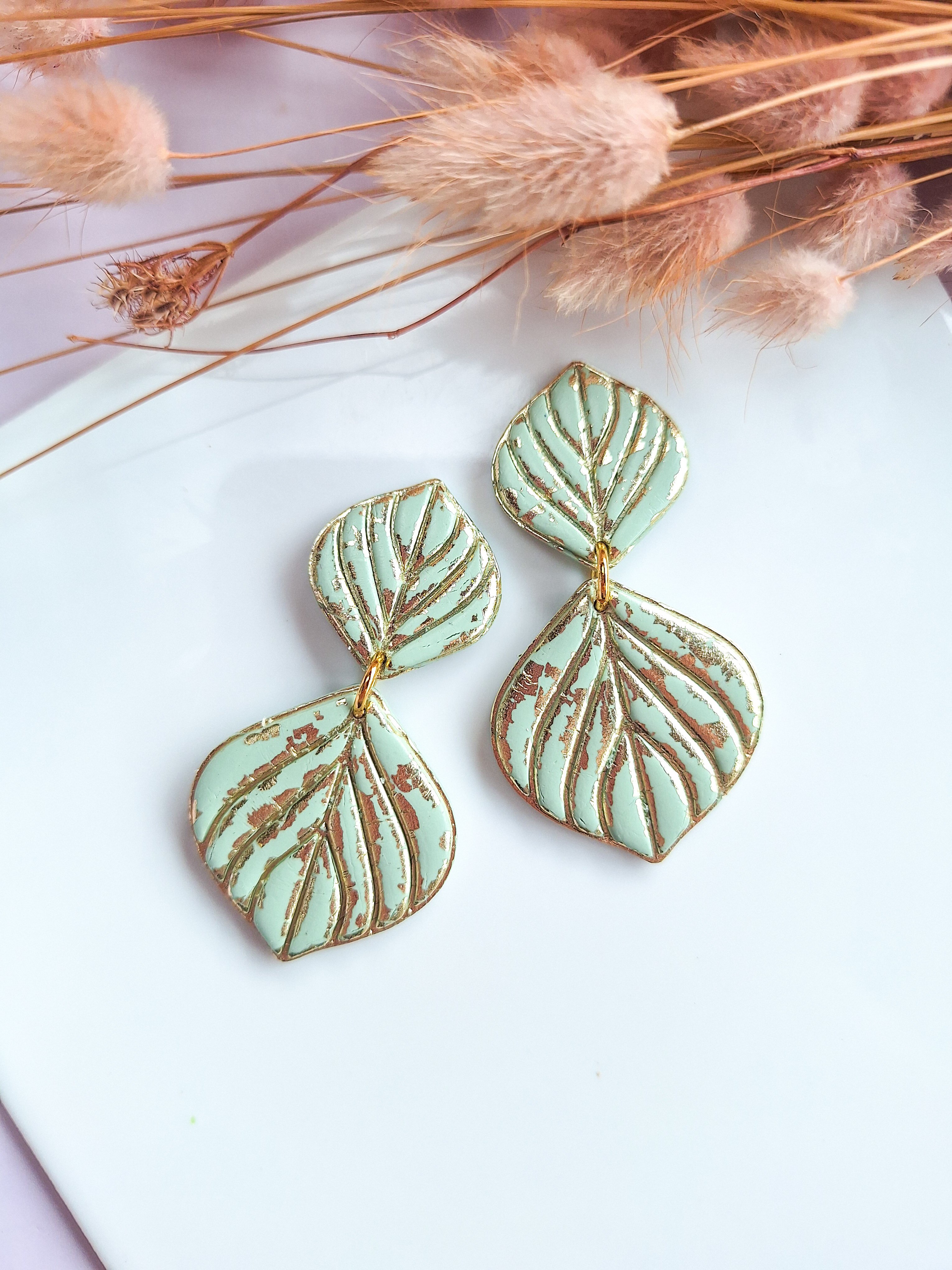 Clay cutter - Wavey leaf set