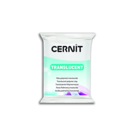 Cernit clay - Translucent glitter blanc - 010