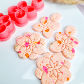 Clay cutter - Boho flower set