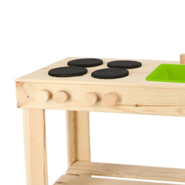 3 x Modderkeuken van hout - Buitenspeel keuken voor kinderen HJ1000
