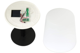 12 x Solar LED Tuin Tafellamp - warm wit licht - voor buiten - 15 x 31cm op zonne energie EE5150