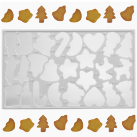 24 x Uitsteekvormpjes - Bakvorm - Kerstkoekjes - 25 vormpjes CC1180