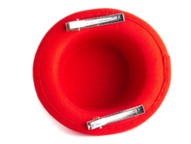 24 x Kersthoedje met dubbele clip - Merry Christmas KM0060
