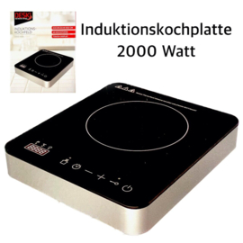 4 x Elektrische inductiekookplaat met Touch display - 2000Watt - Deski  HK3100