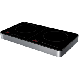 2 x Deski dubbele inductiekookplaat met Touch display - 2 x 22 cm kookplaat  HN3100