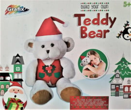 12 x Maak je eigen kerst Teddybeer 25cm - KL5000