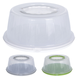 15 x Taartplateau rond - D33cm - 25cm - H15cm - 3ass kleur DD1160