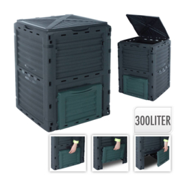 3 x Compostvat - compostbak pvc 80x65x65cm - 300 liter  HJ3000
