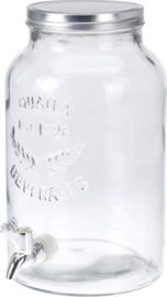 3 x Limonadekan - Drankdispenser 5,5 Liter - Glas  HC0050