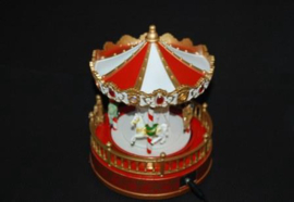 4 x Carousel met verlichting en muziek - B/O  KH4955