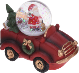 9 x Waterballen - Kerstfiguren in voertuig - 100mm - 3ass  KF1600