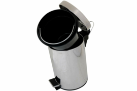 4 x Badkamerset - Toiletset - Pedaalemmer 3 Liter + Toiletborstel in houder - RVS  HC0100