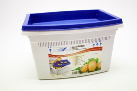 10 x Aardappelschilbox - Fruitbewaarkist - met deksel - 36x27x22cm - 5kg - kunststof  EE1050