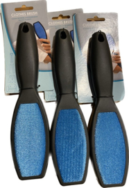 24 x Kledingborstel  - Dubbelzijdig - Zwart/Blauw  CC2900
