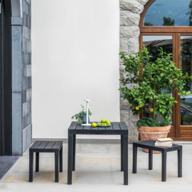 6 x Bijzettafel Timor antraciet  HG0070