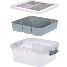 12 x Organizer - Organiser - Sorteerbox - Opbergbox - 26x24x11cm - Diverse kleuren  DD1200