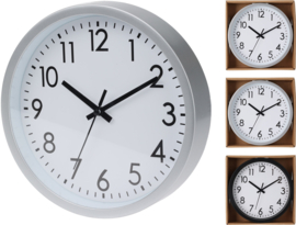 12 x Wandklok - Keukenklok - Rond - 20 cm - drie kleuren DD3020
