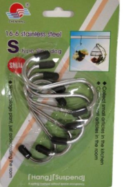 12 x Metalen S ophanghaken - set van 7 stuks CC7095
