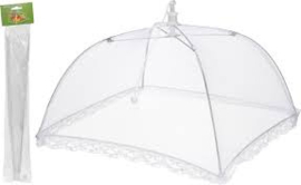 12 x Vliegenkapjes - Voedsel afdeknet - 45 x 45 cm - Wit CC2600