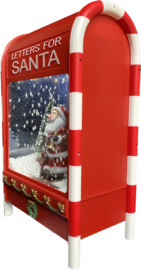 4 x Brievenbus - Snow & Music - Ledverlichting - B/O of USB   KH0900