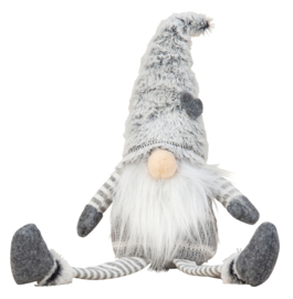 6 x Gnoom - Kerstkabouter met bungelbenen - H=22cm KD0490